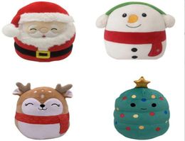20CM Cute Plush Dolls Santa Claus Elk Snowman Mushroom Bird Soft Plush Throw Pillow Children Christmas toy3514208