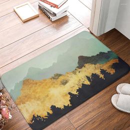 Bath Mats Anti-Slip Mat Oil Painting Autumn Golden Landscape Bedroom Kitchen Living Room Doormat Home Carpet Welcome