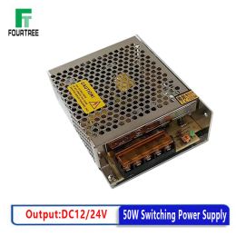 Switching Power Supply Light Transformer 50W AC 110V 220V To DC 12V/4.2A 24V/2.1A Power Supply Source Adapter S-50-12 S-50-24