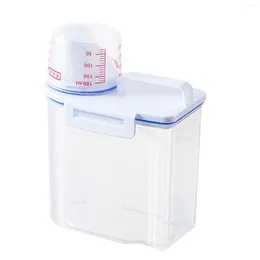 Storage Bottles Plastic Transparent Tank Rice Barrel Household Food Container Grain Box For Oatmeal Cereal Pasta