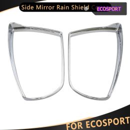 2Pcs For Ford Ecosport 2013 - 2021 Car Rearview Side Mirror Rain Shield Cover Eyebrow Shelter Sticker Trim Styling Accessories