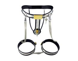 Amazing Price Bondage Sex Toy Stainless Steel Female Underwear belt Thigh Inhibition For Party Adult A1858770178