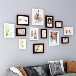 Frames Home Decoration Painting Picture Hanging On The Background Wall Of Living Room Sofa 7-inch Creative Po Frame Combination