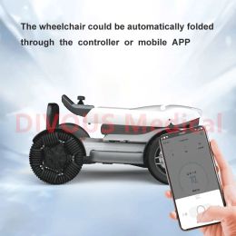 New Lightweight Portable Mobile Bluetooth APP Remote Control Folding Mobility Scooter Power Wheelchair For Elderly Disabled