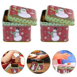 Storage Bottles 6 Pcs Candy Jar Cookie Tin Lid Christmas Biscuit Containers Tins Lids Sweet Tinplate