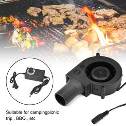 9733B12H YD7530HSL US Plug BBQ Air Blower Smelting Metal Fan DC 12V Air Blower Picnic Grill Wood Stove Cooking Fans