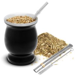 Sublimation Double Wall Argentina Stainless Steel Yerba Mate Cup with Bombilla Straw