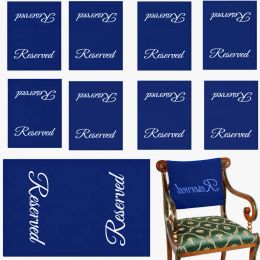 Sashes 10pcs Reserved Seating Signs Reserved Chair Signs Church Pew Reserved Signs Reserved Cloths for Wedding Event (28 X 56cm)