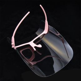 1PC Face Shield Protective Face Mask Anti-splash Dust Anti-droplet Transparent Full Face Cover Mask Men Women Safety Visor Hat