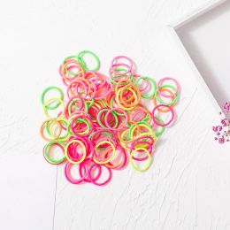 50/100pcs Baby Boys Girls 2cm Mini Hairbands Girls Elastic Finger Rubber Bands Ponytail Holder Hair Ties Kids Hair Accessories