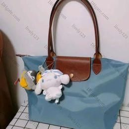 2024 Classic Tote Bag Versatile Folding Bag Womens Handbag Long Handle One Shoulder Dumpling Bag Commuter Bag 10a 12a