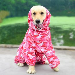 Dog Raincoat Clothes Waterproof Rain Jumpsuit For Big Medium Small Dogs Golden Retriever Outdoor Pet Clothing Coat