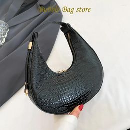 Evening Bags Crocodile Pattern Shoulder Bag Fashion Handbags Hobos Underarm For Women Casual Small Top-handle Ladies Hand