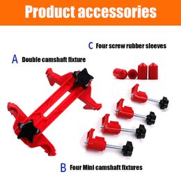 9Pcs Universal Camshaft Dual Cam Clamp Alignment Car Engine Timing Belt Fix Changer Gear Locking Tool Holder Lock Retainer