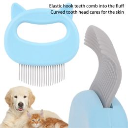 Pet Cat Dog Massage Combs Grooming ABS Hair Brush Hair Removal Pet Shell Needle Comb Animal Cleaning Comb 1 Pcs Pet Supplies