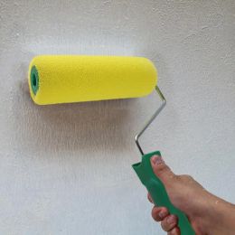 8inch Wall Paint Roller Brush Portable Sponge Painting Roller with Handle Home Room Decorative Wall Paint Painting Tools