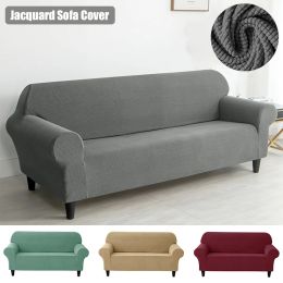 1/2/3 Seater European Style Sofa Cover Jacquard Fabric Stretch Couch Covers for Living Room Elastic Settee Furniture Protectors