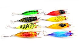 40PCS Cicada Lure Fishing Lures Liftlike Insect Bait Fishing Tackle Crankbait 4cm 6g9263131