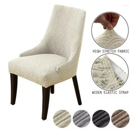 Chair Covers Elastic Sloping Back Cover Stretch Dining Chairs Slipcovers Seat Furniture Protector For El Office Banquet 1pc