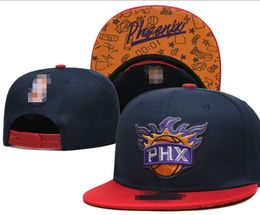 American Basketball "Suns" Snapback Hats 32 Teams Luxury Designer Finals Champions Locker Room Casquette Sports Hat Strapback Snap Back Adjustable Cap a15
