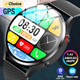 1.43 AMOLED Answer Make Call Watch Always On Display GPS Smart Watch 4 Pro IP68 Waterproof Sport Smartwatch Women Men 2024 New