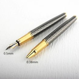 Luxury High Quality Brand 116 Classic Metal Fountain Pen Copper Gift 0.5MM NIB INK Calligraphy Pen