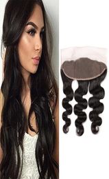 Indian Raw Virgin Remy Hair 10A Body Wave Lace Frontal 13X4 Closure With Baby Hair 5080gpiece 13X4 Lace Frontals1110683