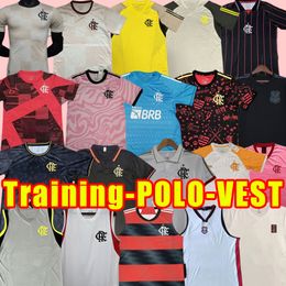 CR Flamengo soccer jerseys player version Flamenco 23 24 David Luiz DIEGO E.RIBEIRO GABI away football shirts 2023 2024 PEDRO DE ARRASCAETA MEN Goalkeeper POLO VEST