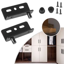 2Pcs Pivot Hinges Heavy Duty Concealed Shaft Door Hinges With Bushing For Wood Doors Drawers Cabinet Wardrobe Furniture Hardware