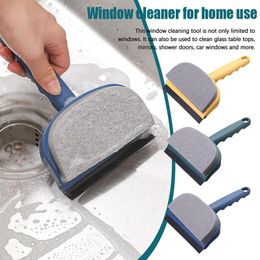 2 In1 Glass Window Wiper Soap Multifunctional Cleaning Brush Cleaner Squeegee Mirror Bathroom Wall Cleaning Brush Tools For S5v9