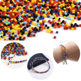 8/0 Mixed color Small Glass Round Seed Beads For Diy Bracelet Necklaces Craft Jewelry Making Supplies Pink White Set