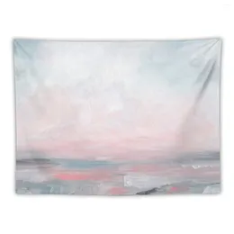 Tapestries Stormy Seas - Gray & Pink Seascape Tapestry Things To The Room Decoration Wall