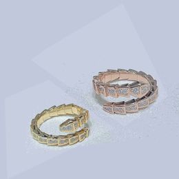 ring 18k plate jewlry viper aneis with stone luxury design rings no stone silver gold plated serpentii rings exquisite jewelry sizer 6to 9 snake rings gifts sets box