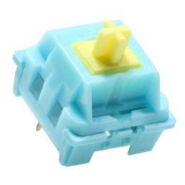 Keyboards KTT Sea Salt Lemon Switch Linear 53g MX switch for mechanical keyboard 80m Factory Lubed POM RGB 3pin Selected Spring