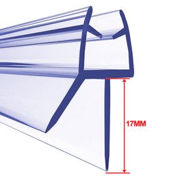 2Pcs Bath Shower Door Seal Strip for Screens Doors 50cm Replacement Weatherstrip fits 4-6mm Glass Gaps 6/8/10/12/20mm