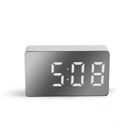 Digital Clock Desk Clocks Alarm Snooze Display Time Snooze Electronic Desk Watch Table Clocks Bedside Night Mode Desk Clock