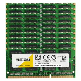 RAMs 10PCS DDR3L Ram 4GB 8GB 16G Laptop Memories PC3 12800 10600 8500 1600 1066 1333 MHZ 240Pin 2RX8 SODIMM Memory Memoria Ddr3 RAM