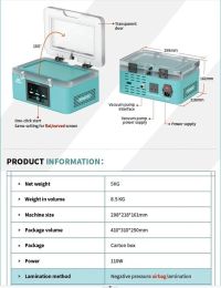 NASAN NA-SUPA LITE Mini Vacuum LCD Laminating Bubble Remove Machine No Need Air Compressor For Flat Curved Screen Repair Tools