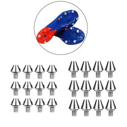 12Pcs Football Shoe Spikes Soccer Studs M6 Threaded Portable Anti Slip Turf Track Shoes Accessories for Indoor Outdoor Sports