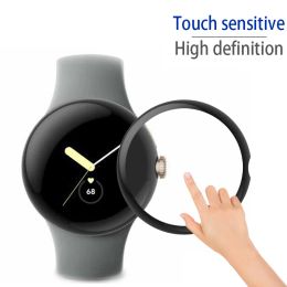 5D Curved Full Cover Screen Protector For Google Pixel Watch Soft Glass Protective Film For Google Pixel Watch 2