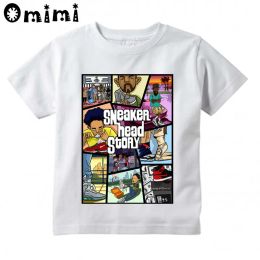 GTA Street Fight Long With GTA 5 Printed Children Casual T Shirt Boys and Girls Funny Tops Kids Great T-Shirt