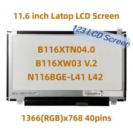 Screen 11.6 Laptop LCD Screen B116XTN04.0 B116XW03 V.2 N116BGEL41 L42 For Acer Aspire V5 V5131 V5171 Display Replacement 40pin LVDS