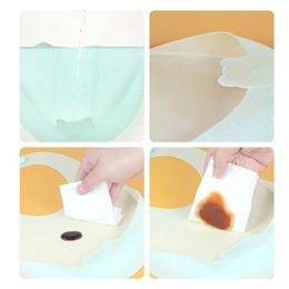 New Lightweight Baby Bibs Soft Silicone Feeding Bib Burp Cloth for Toddlers Infant Waterproof Foldable Lunch Feeding Stuff