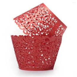 Baking Tools Hollow Paper Cake Cup DIY Fondant Cupcake Little Vine Lace Cut Wrapper Liner