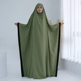 Ethnic Clothing Hooded Abaya Batwing Sleeve One Piece Prayer Dress Muslim Women Jilbab Islamic Dubai Saudi Robe Turkish Modest Niqab