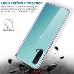 Transparent Case For Oneplus Nord N10 N20 N30 N100 N200 N300 Clear Shell Nord CE 2 3 Lite ACE 2 Pro 2V Soft Silicone Back Cover