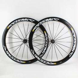 New White Black Grey 700C 50mm Road bike alloy bicycle wheelset clincher rims V Disc brake Thru Axle Centre lock hubs wheels