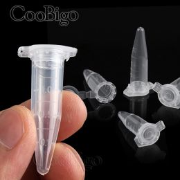0.2-10ML Plastic Garden Seed Storage Bottles Centrifuge Tube Container with Cap Science Laboratory Test Accessories Transparent