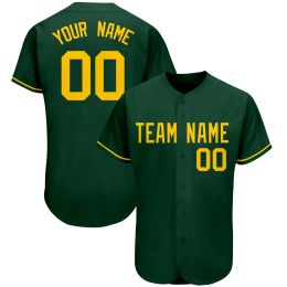 Custom Baseball Jersey Full Sublimated Team Name/Numbers Button-down Quick-dry Soft Mesh Tee Shirts for Men/Kids Outdoors