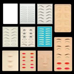 Double Side Eyebrow Tattoo Practice Skin Silicone Skin Kits Tattoo Supplies For Microblading Permanent Makeup Beginner PMU Set